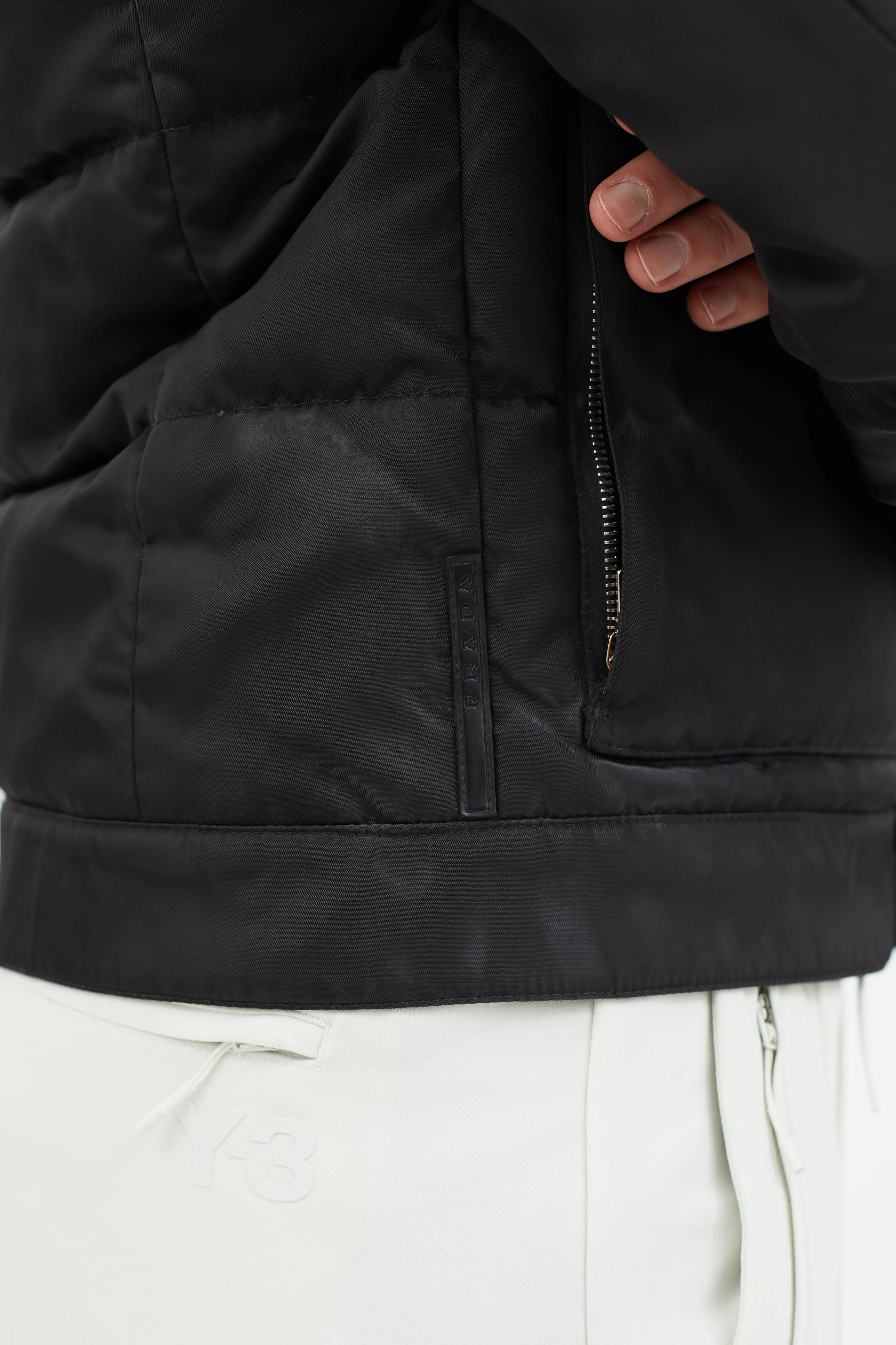 2010 Black Nylon Down Jacket