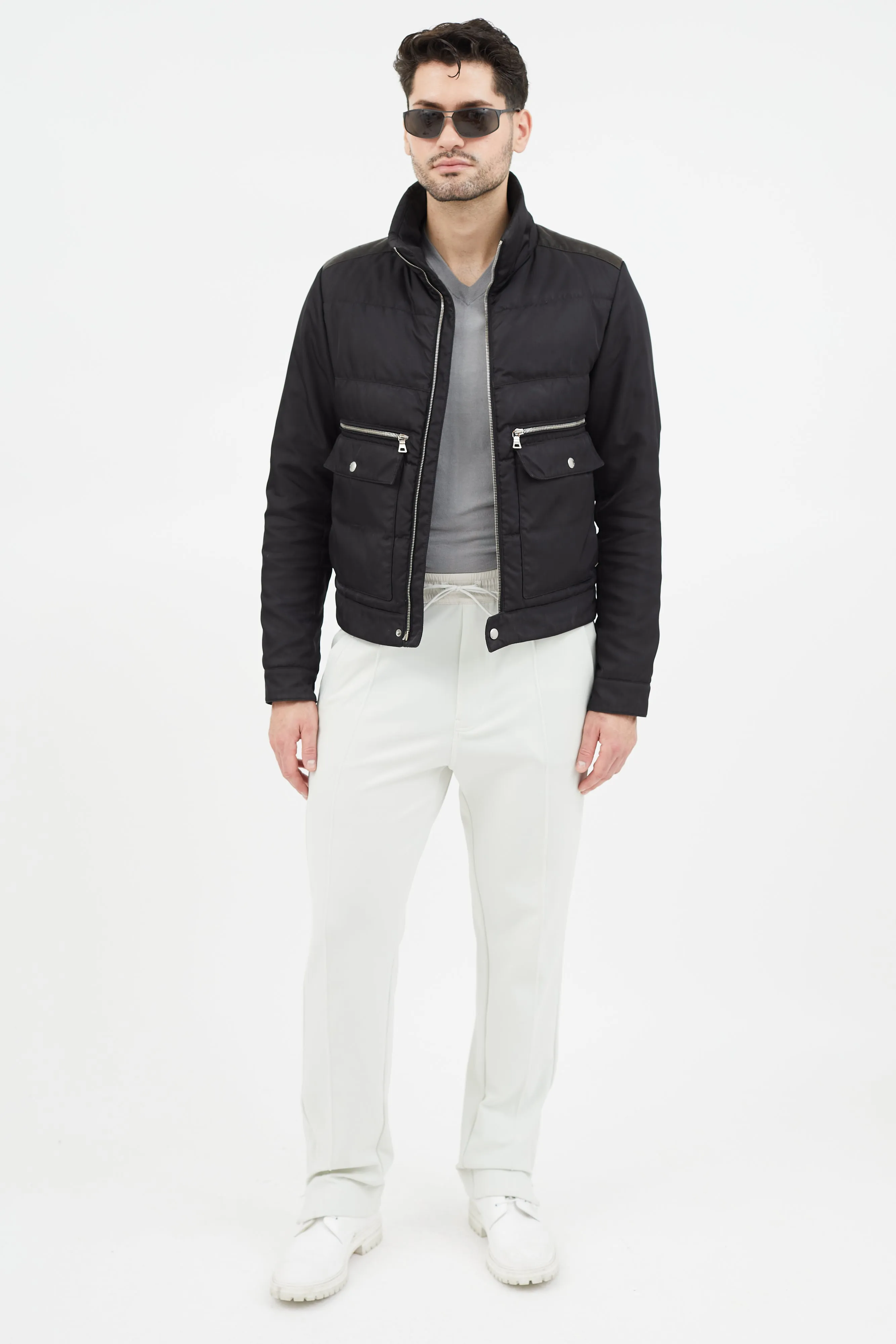 2010 Black Nylon Down Jacket