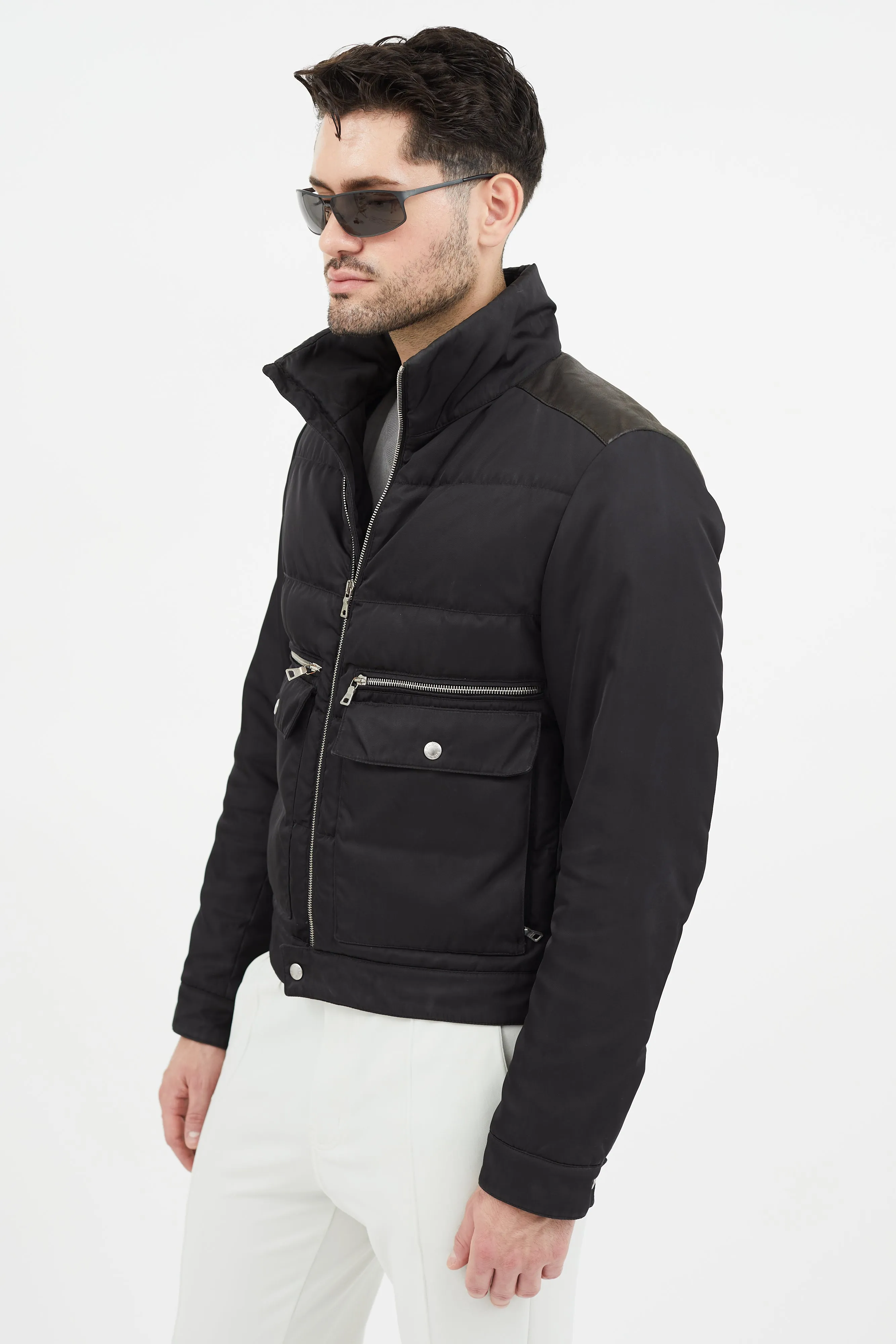 2010 Black Nylon Down Jacket