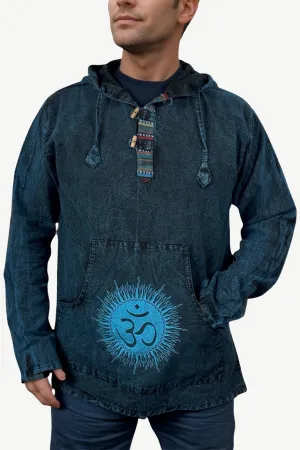 544 MS Unisex Stonewashed Cotton Hoodie Sweatshirt Pullover Hoodie