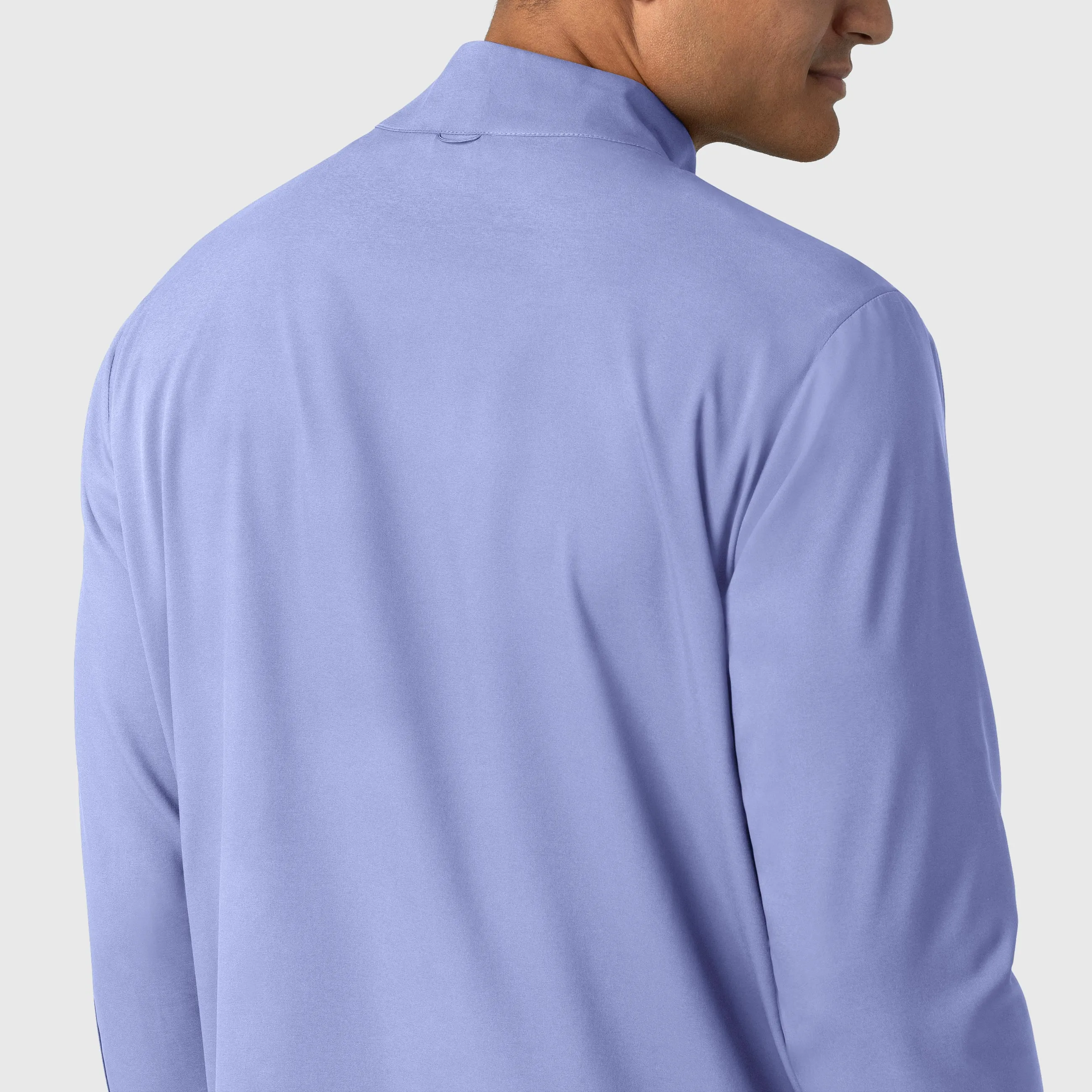 Boundless Men's Warm Up Scrub Jacket - Ceil Blue