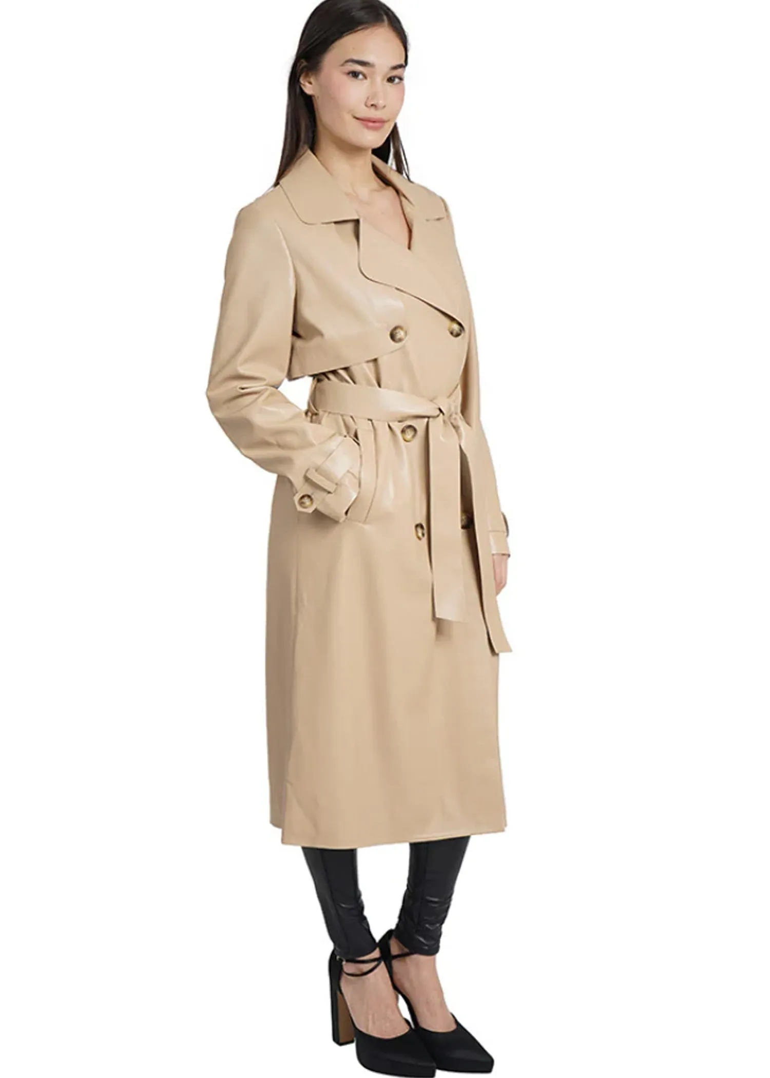 Carter Coat in Beige - Love Token