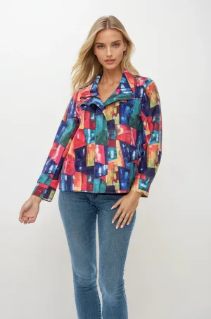 Covered Placket Zipper Jacket