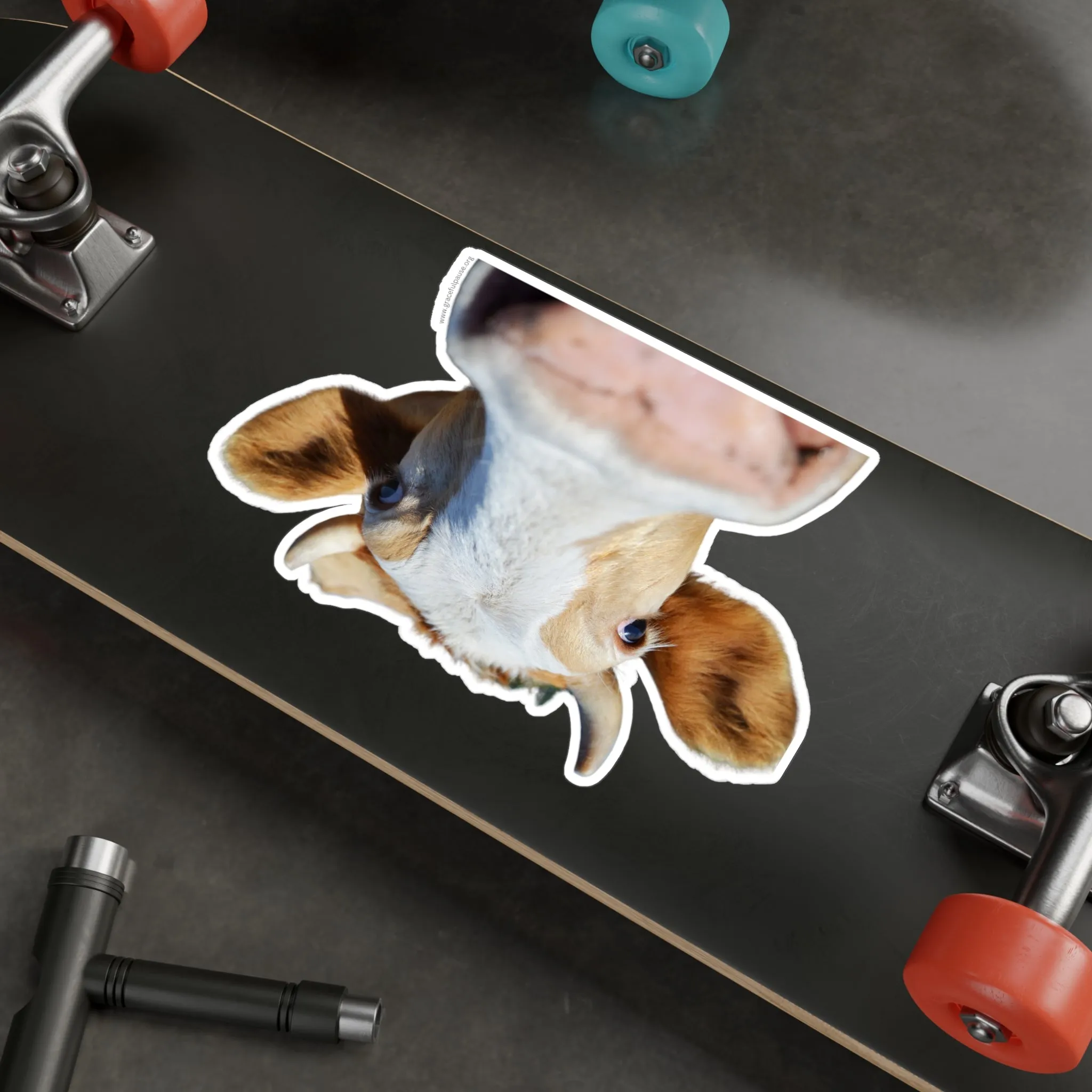 Cow Face - indoor/outdoor Kiss-Cut Vinyl Decals