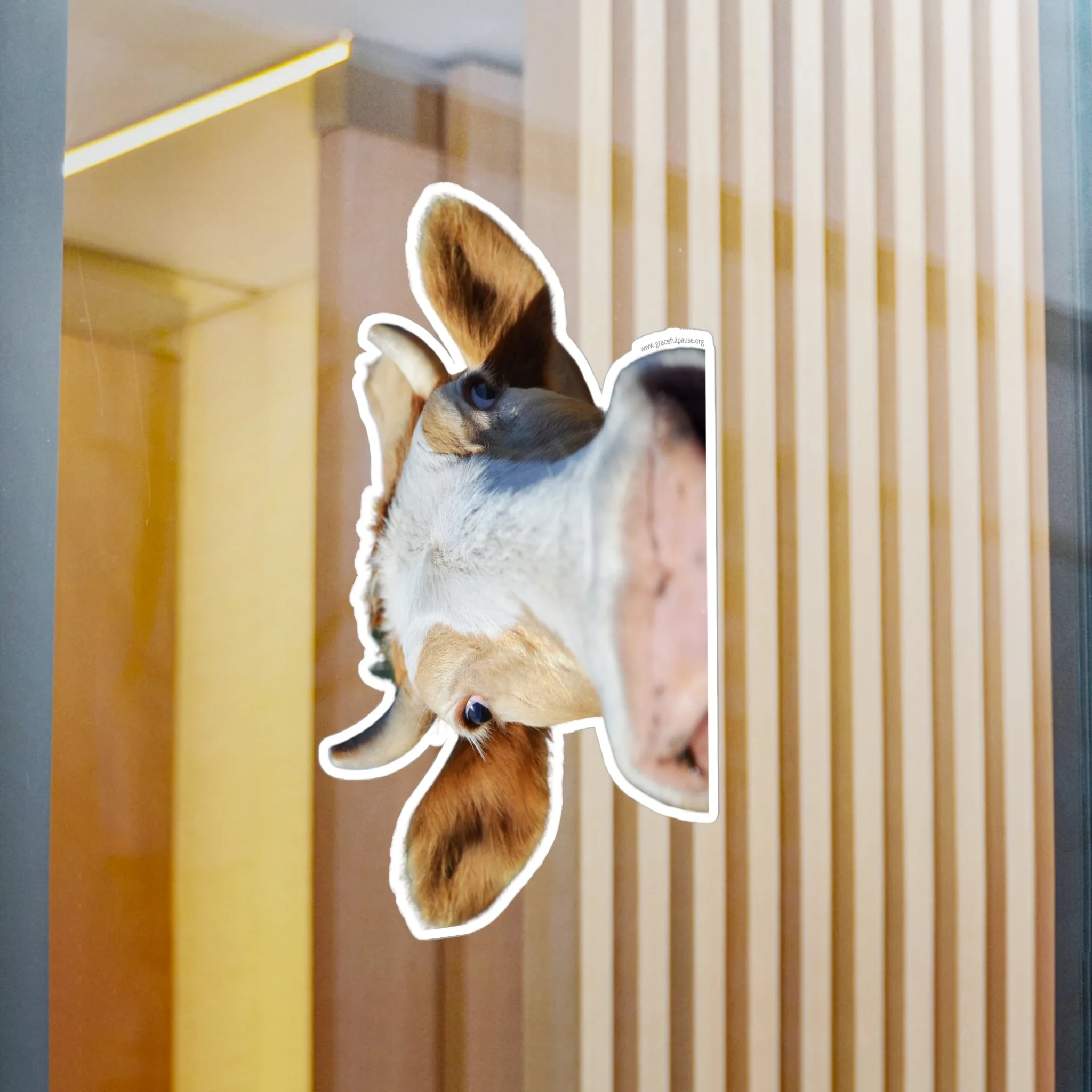 Cow Face - indoor/outdoor Kiss-Cut Vinyl Decals