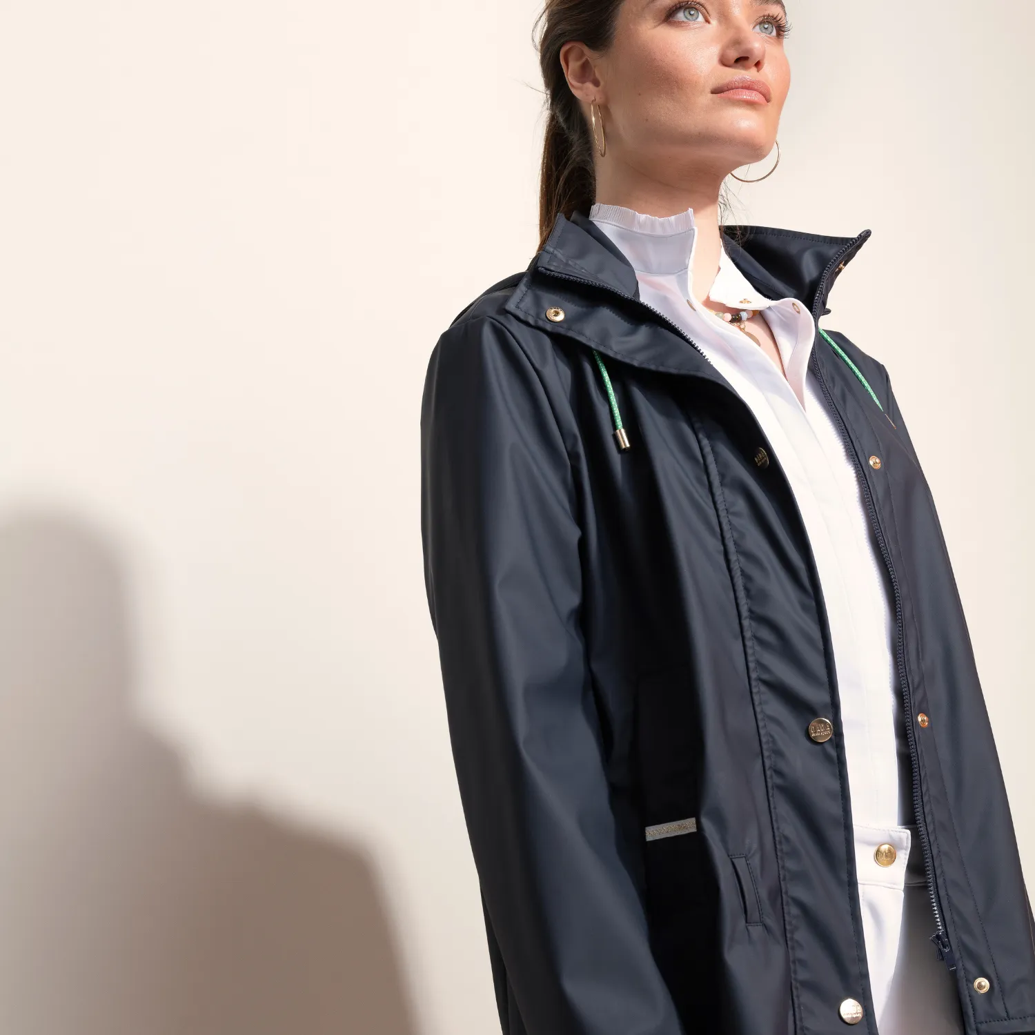Dada Sport Tempo Ladies Rain Coat Airbag Compatible, Marine