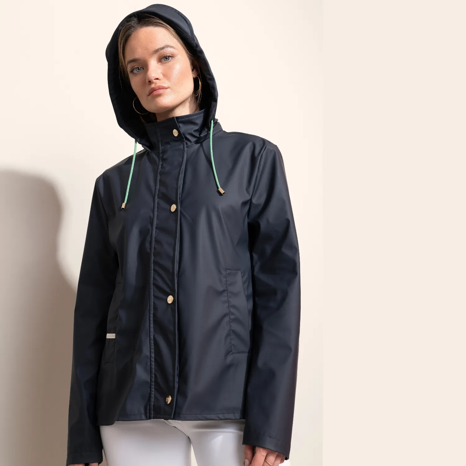 Dada Sport Tempo Ladies Rain Coat Airbag Compatible, Marine