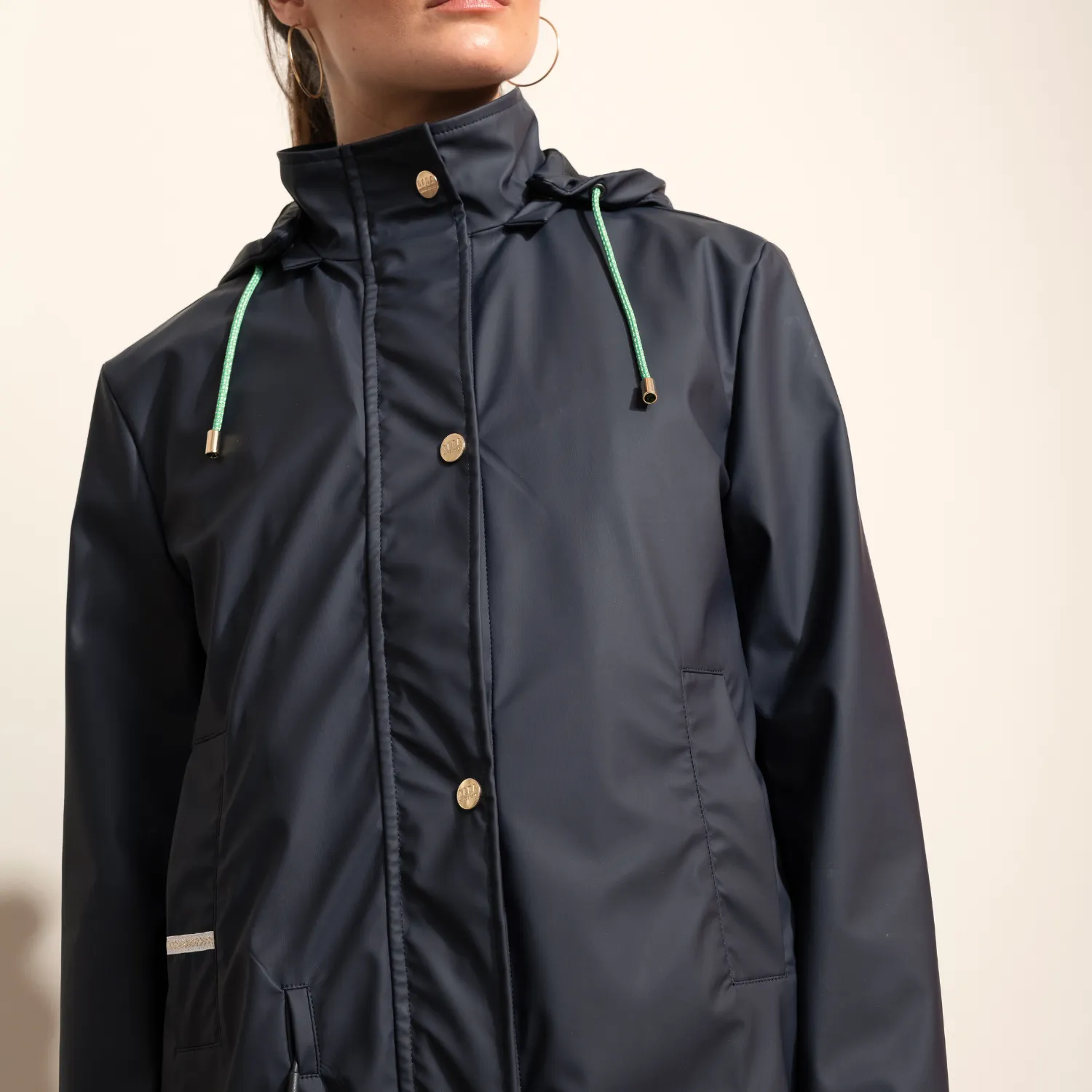 Dada Sport Tempo Ladies Rain Coat Airbag Compatible, Marine