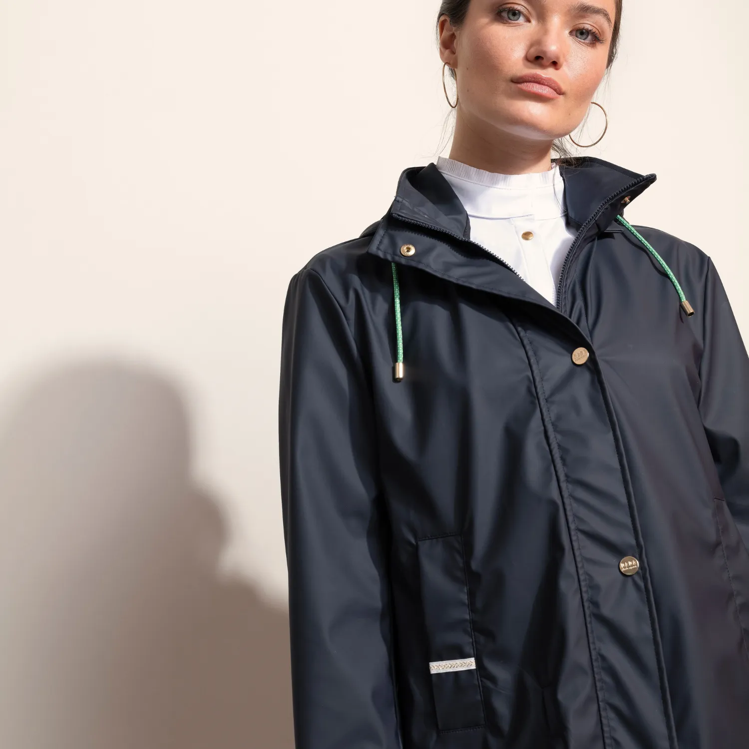 Dada Sport Tempo Ladies Rain Coat Airbag Compatible, Marine