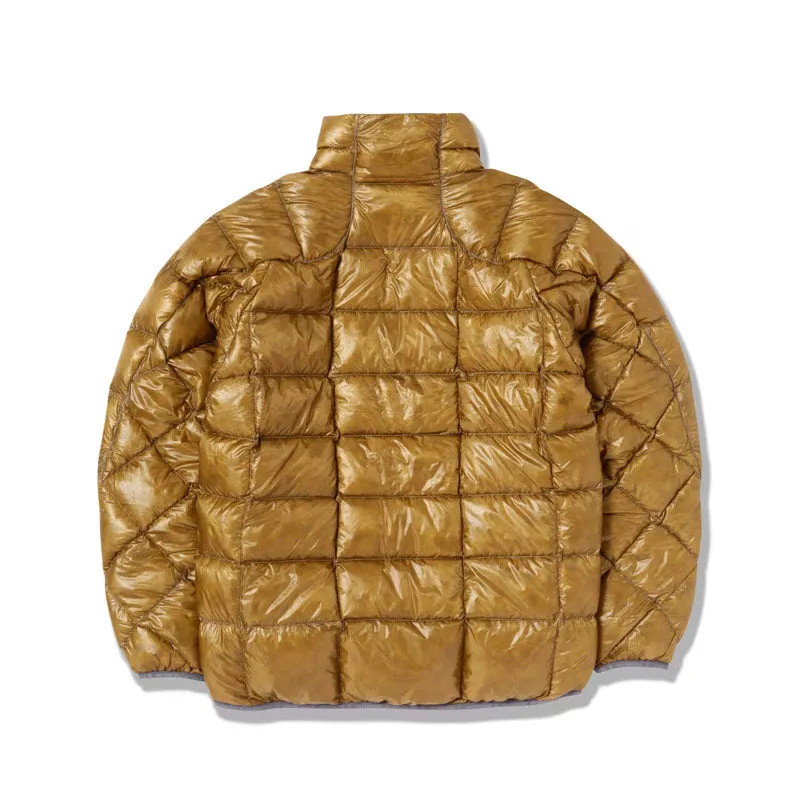 Diamond Stitch Down Jacket Camel