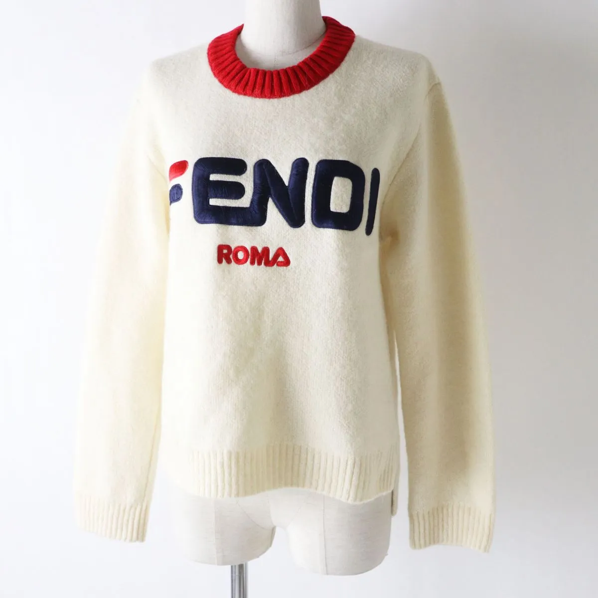 Fendi x Fila Women's Silk Blend Knit Pullover