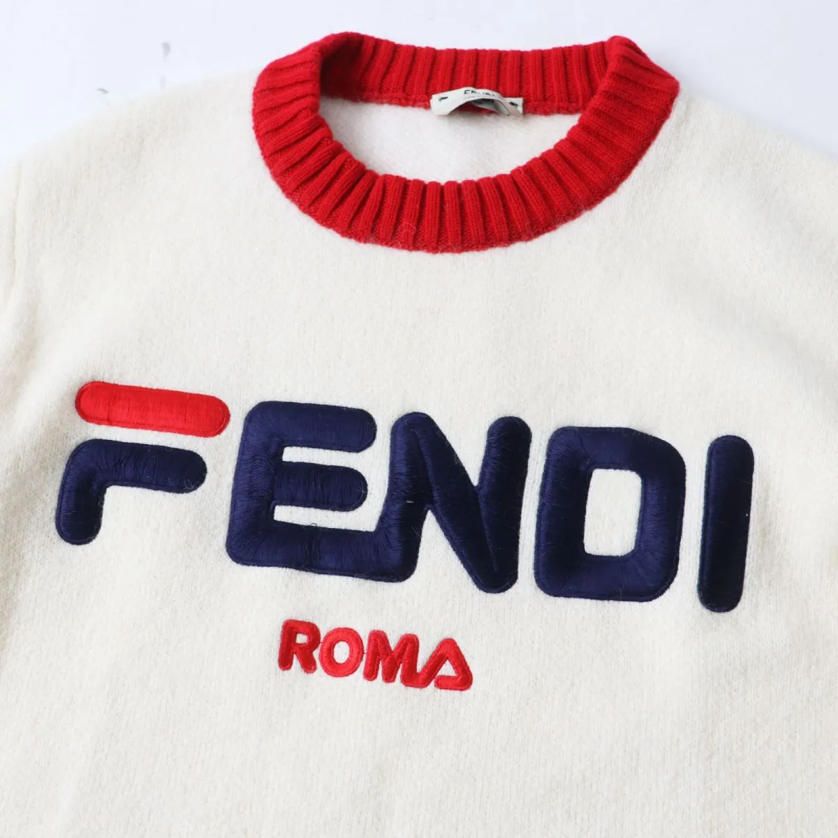 Fendi x Fila Women's Silk Blend Knit Pullover