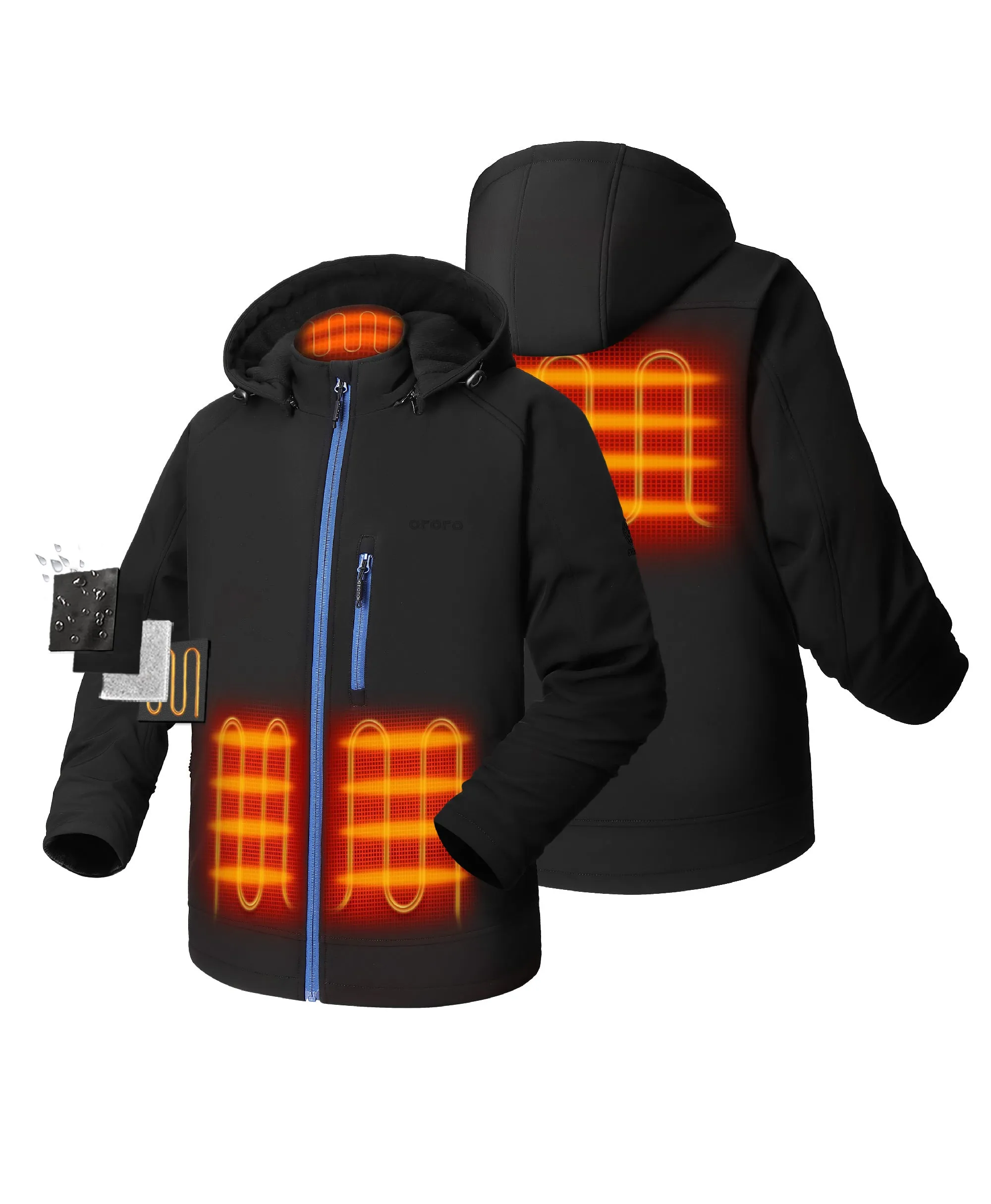 Final Sale - Men's 4-Zone Classic Heated Jacket