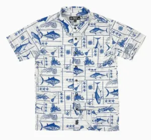 Fishball Button Down Hawaiian Shirt