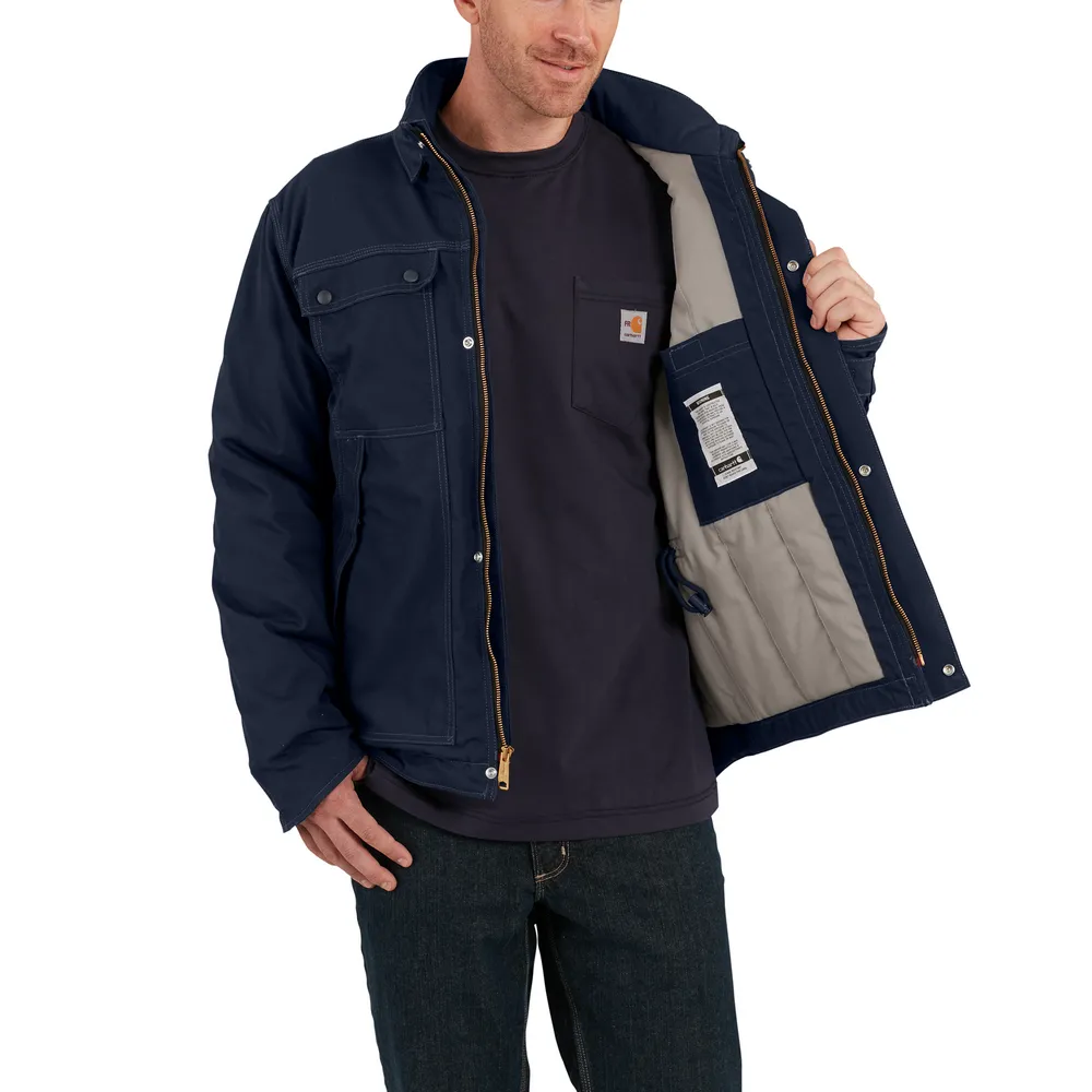 FR FULL SWING QUICK DUCK COAT - 410-Dark Navy | Carhartt 102182