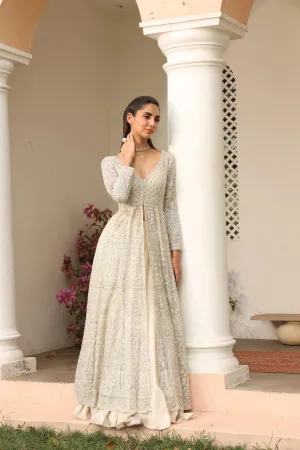 Heavy Embroidered Jacket and Lehenga Set