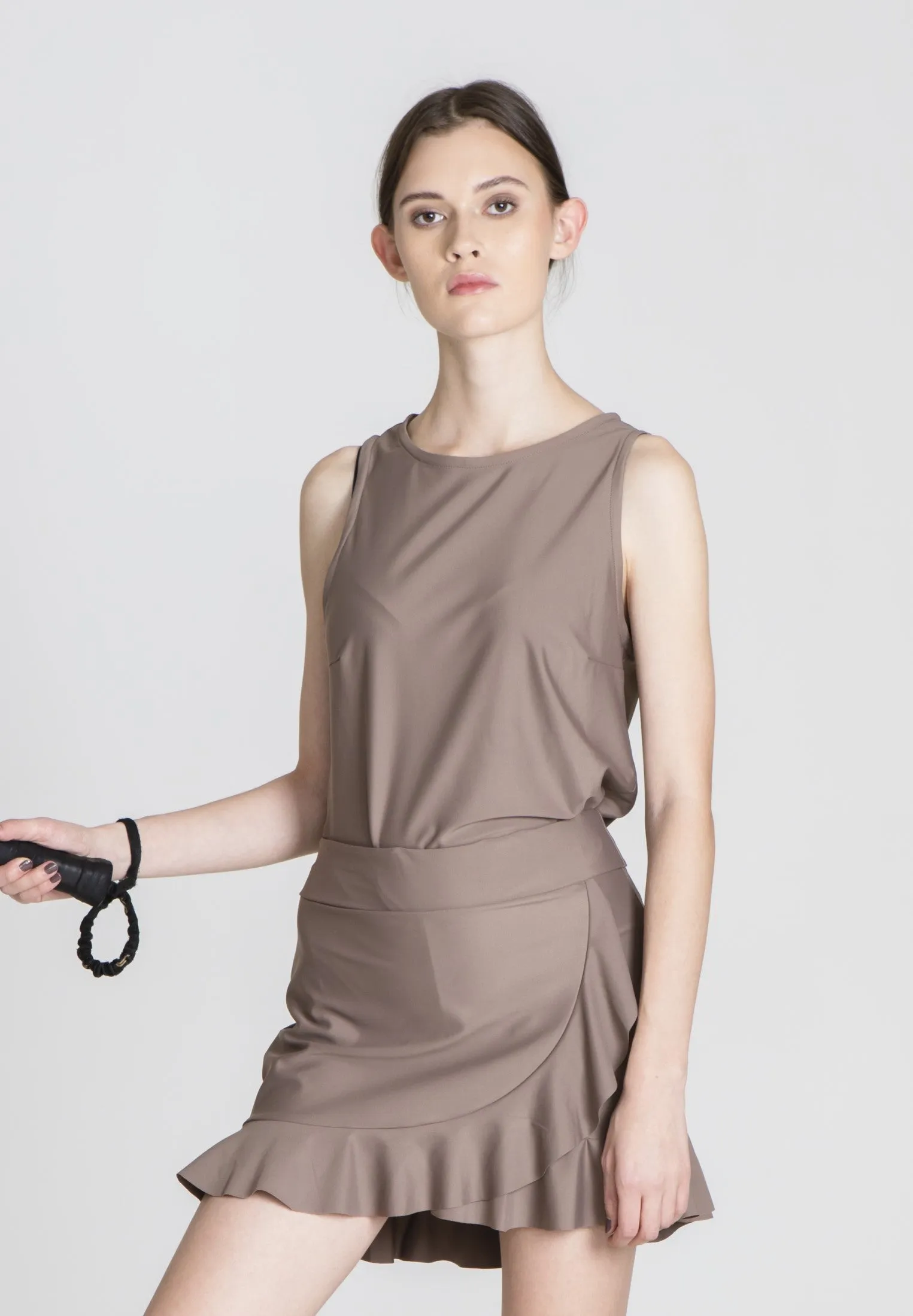 La Luna Sport Top - Warm Taupe