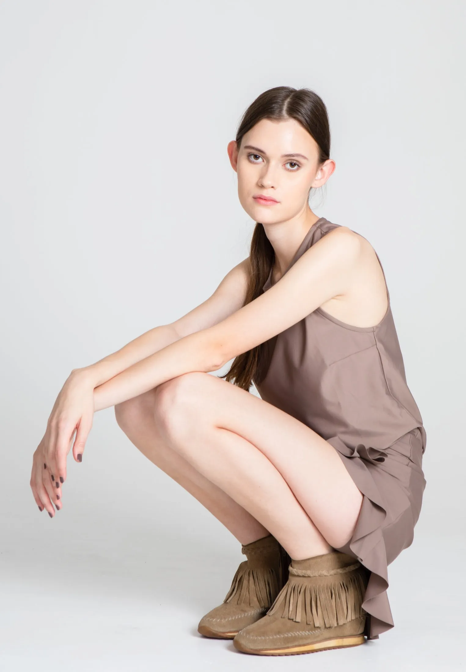 La Luna Sport Top - Warm Taupe