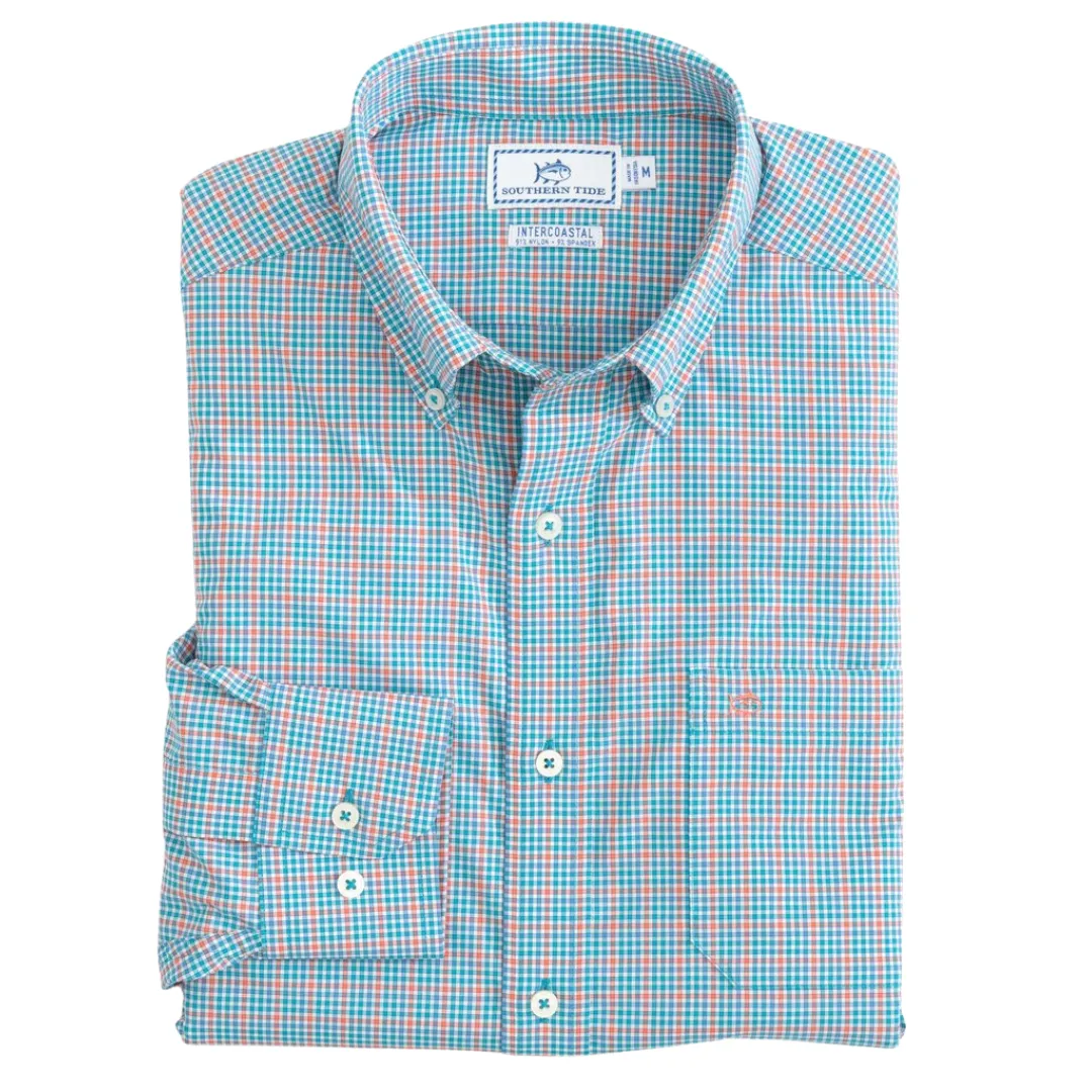MINICHECK BRRR INTERCOASTAL SPORT SHIRT