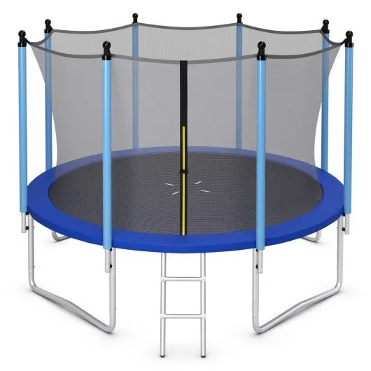 Outdoor Trampoline with Safety Closure Net-12 ft