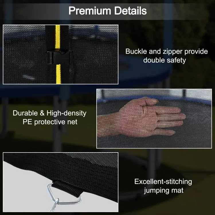 Outdoor Trampoline with Safety Closure Net-16 ft