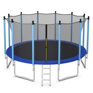Outdoor Trampoline with Safety Closure Net-16 ft
