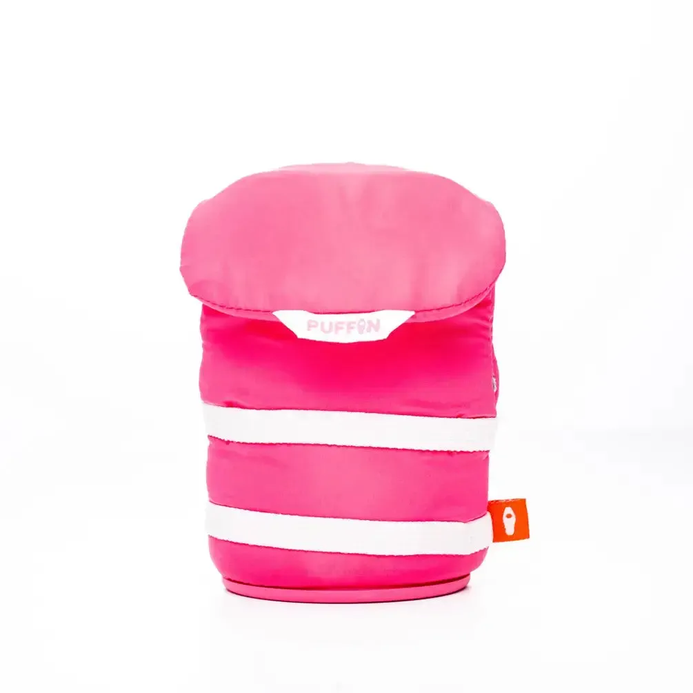 Puffin Can Koozie:  The Buoy - Party Pink