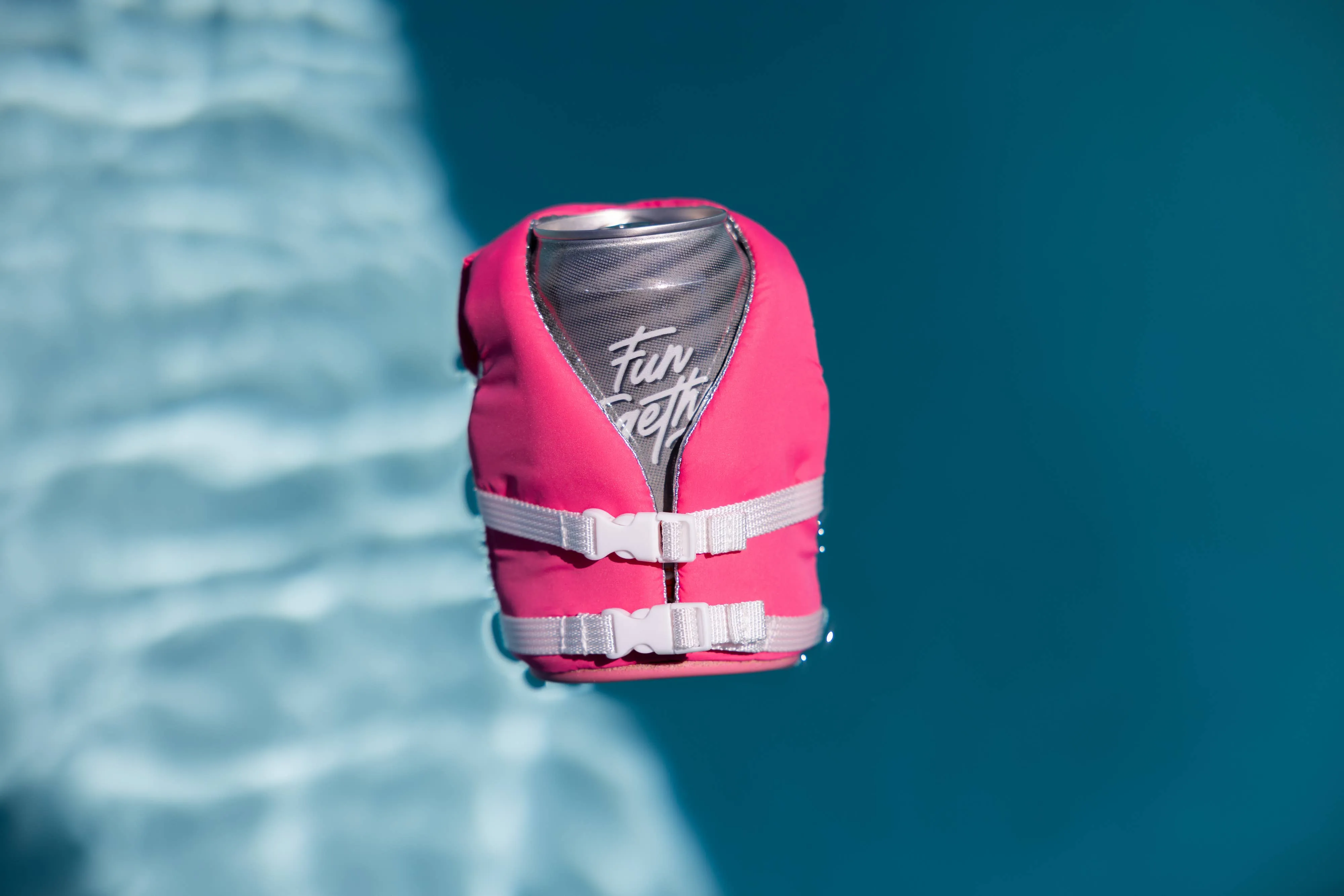 Puffin Can Koozie:  The Buoy - Party Pink