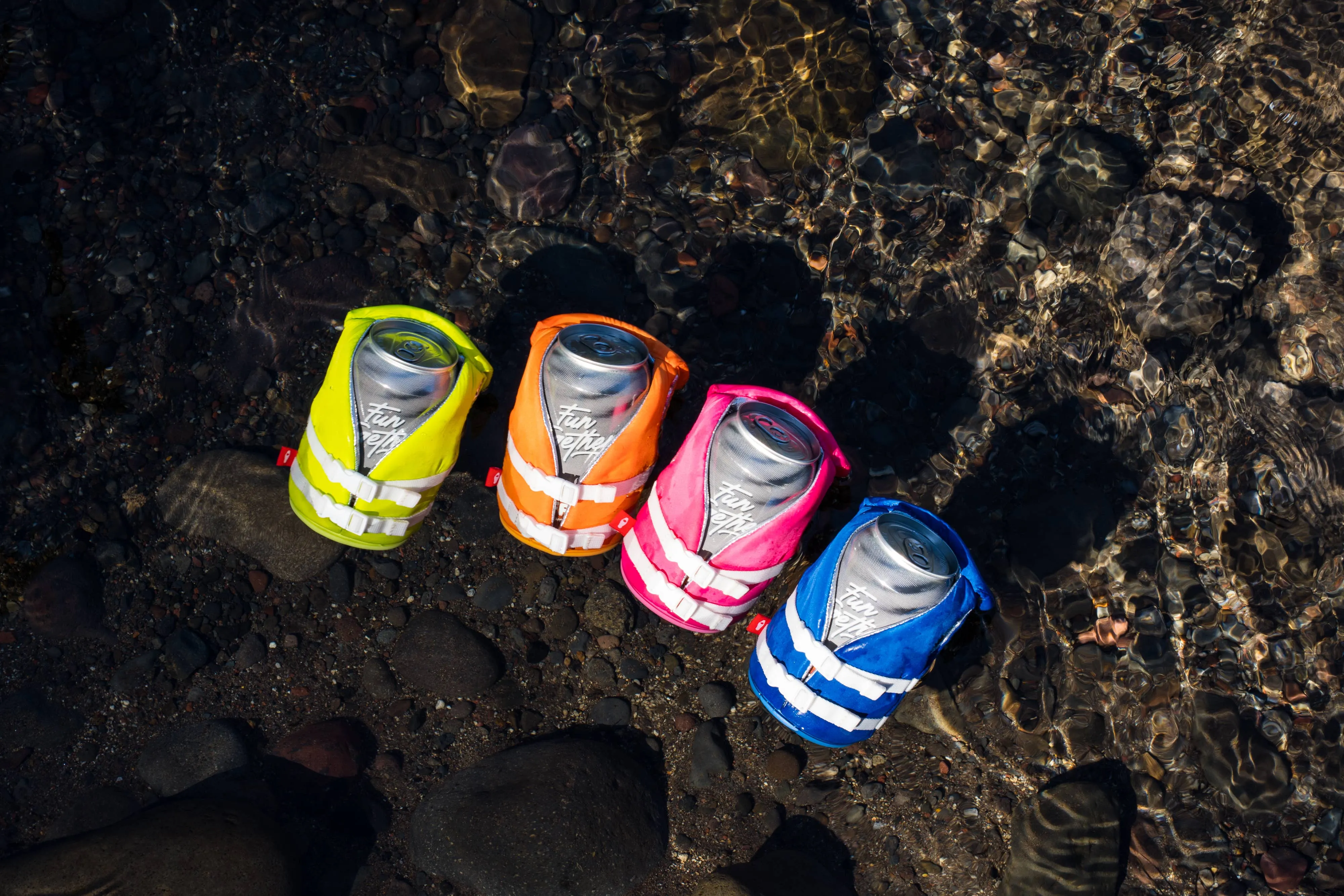 Puffin Can Koozie:  The Buoy - Varsity Blue