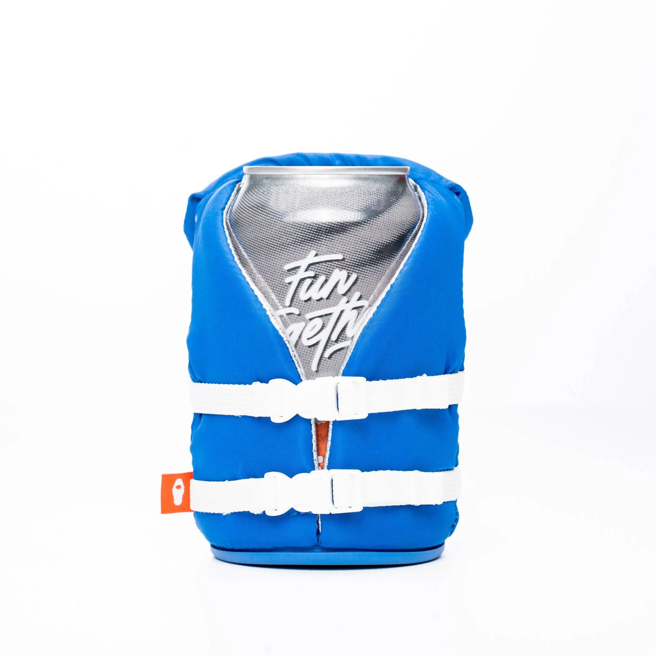 Puffin Can Koozie:  The Buoy - Varsity Blue
