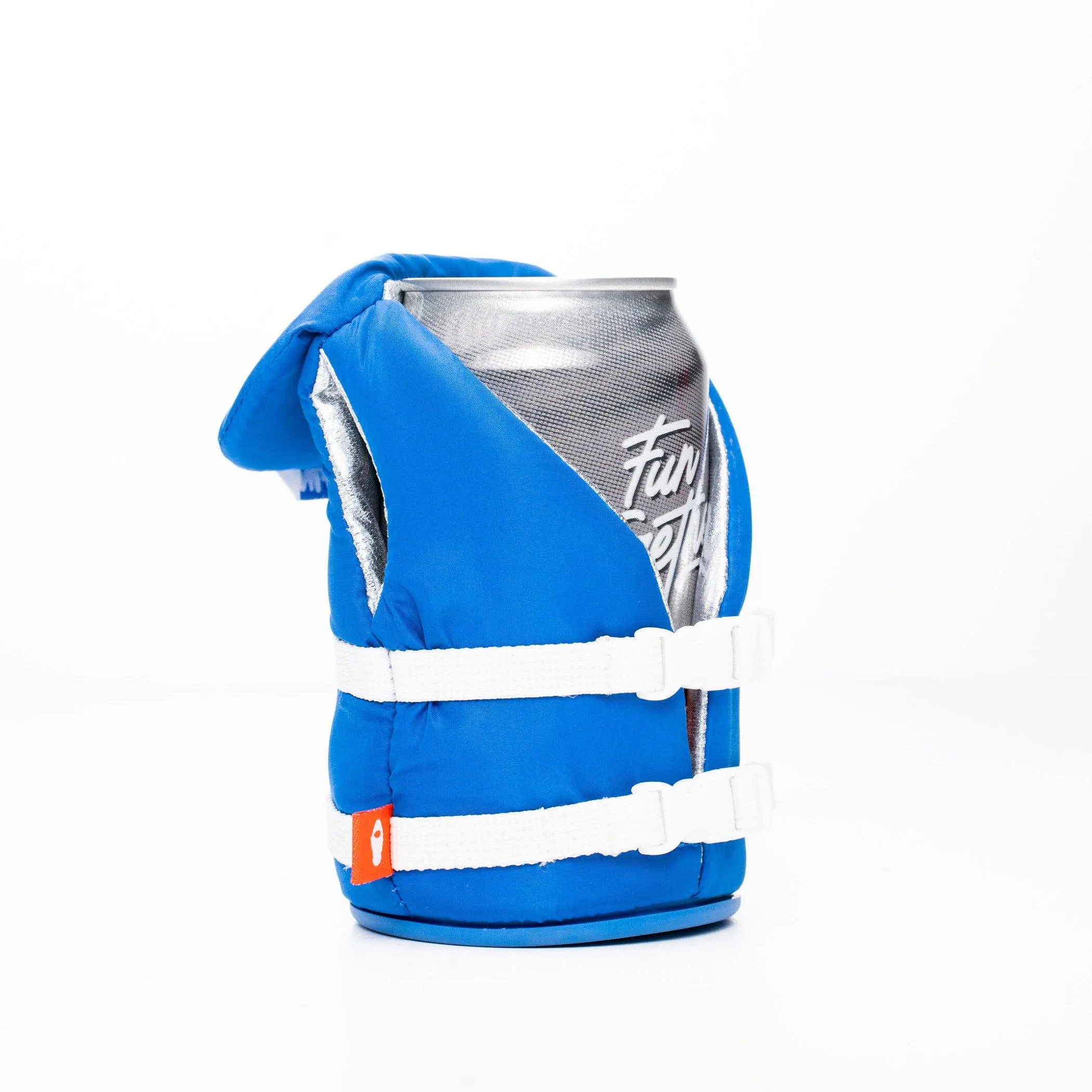 Puffin Can Koozie:  The Buoy - Varsity Blue