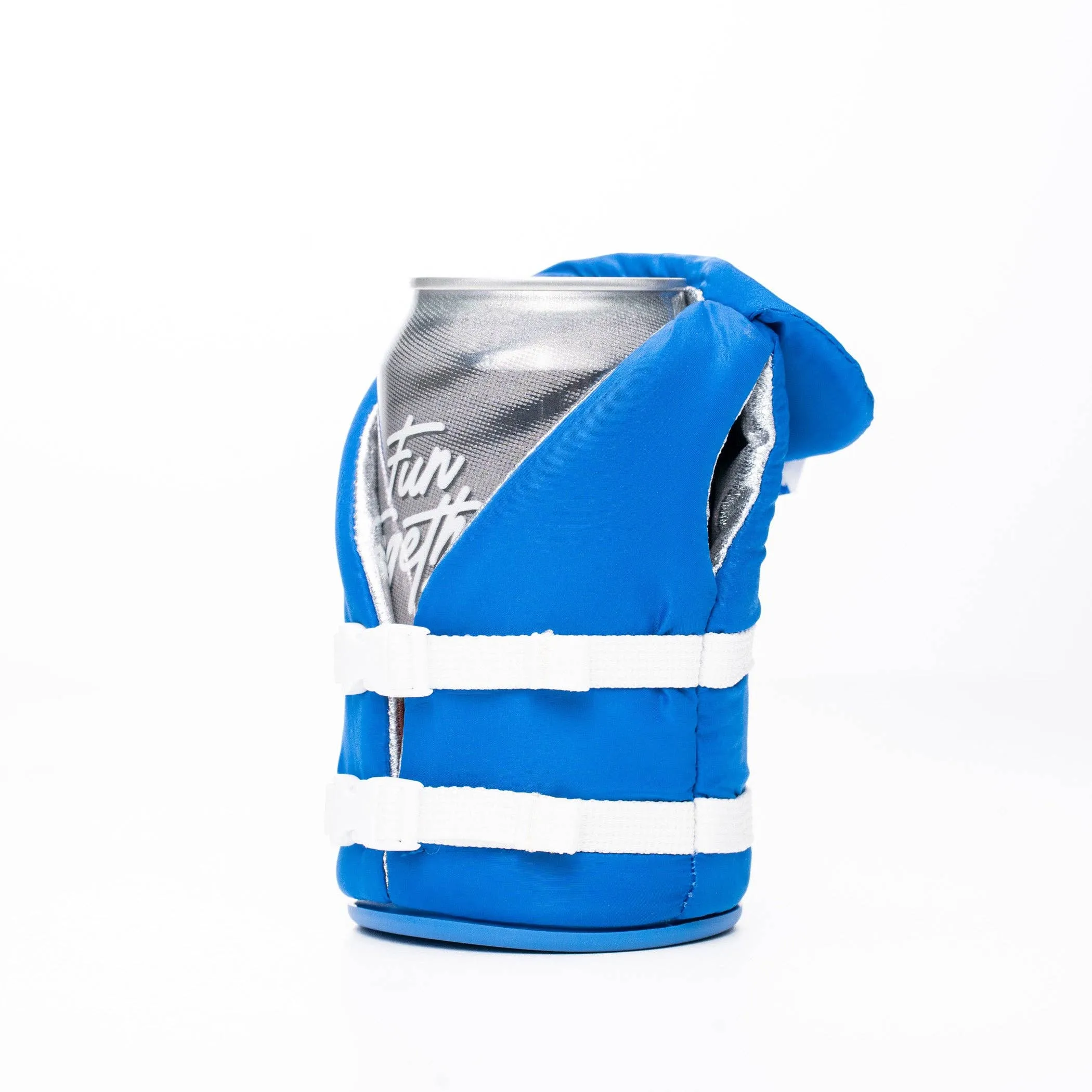 Puffin Can Koozie:  The Buoy - Varsity Blue