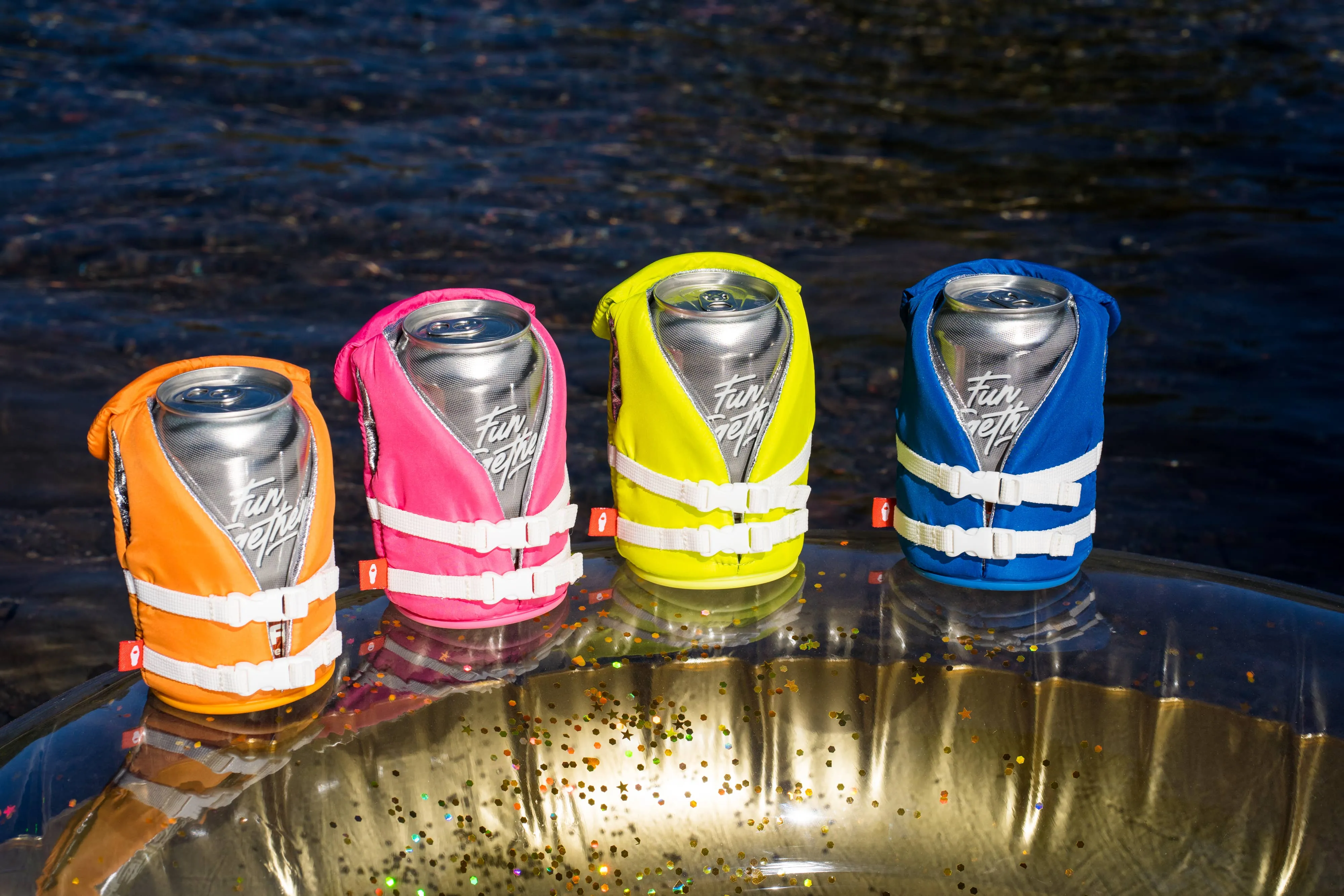 Puffin Can Koozie:  The Buoy - Varsity Blue
