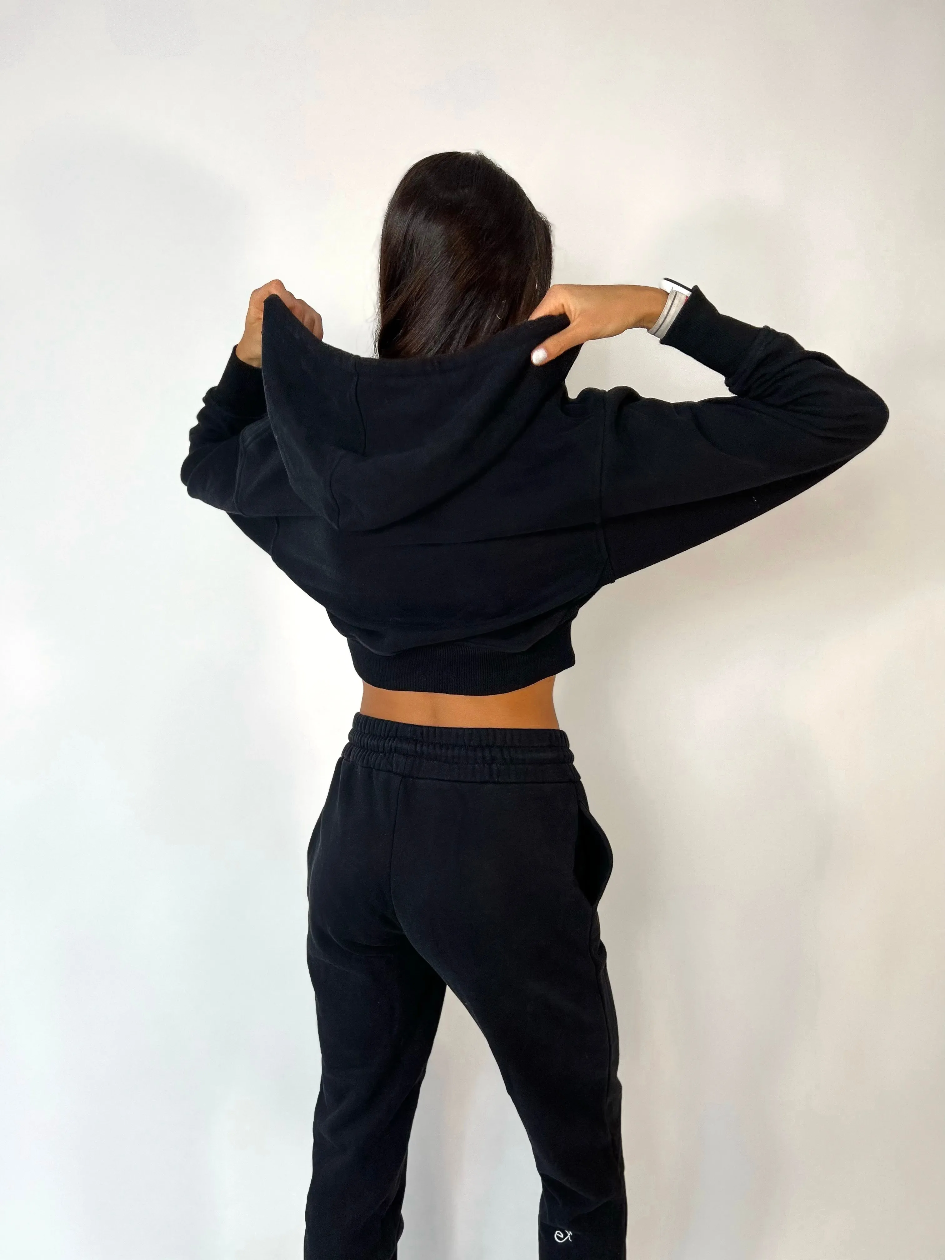 Revive Zip-Up Hoodie- Midnight Black