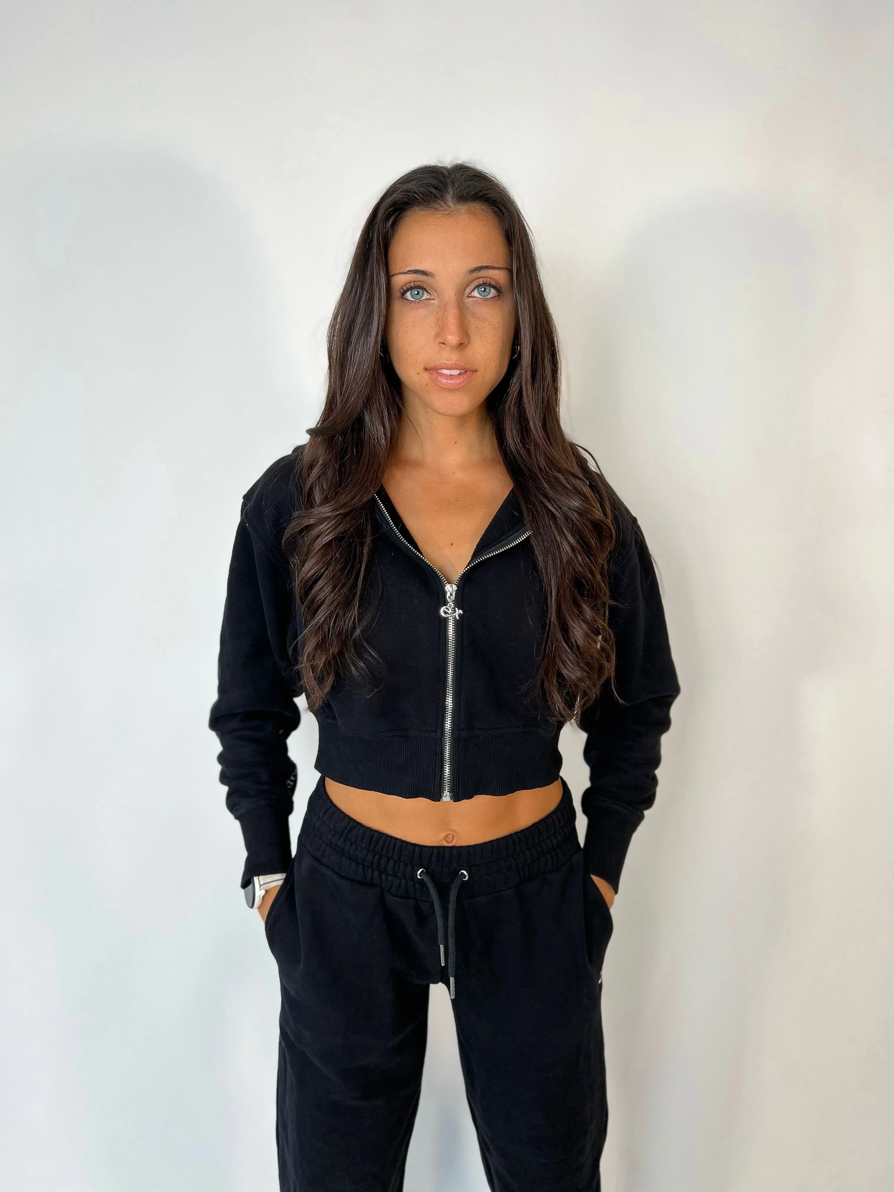 Revive Zip-Up Hoodie- Midnight Black