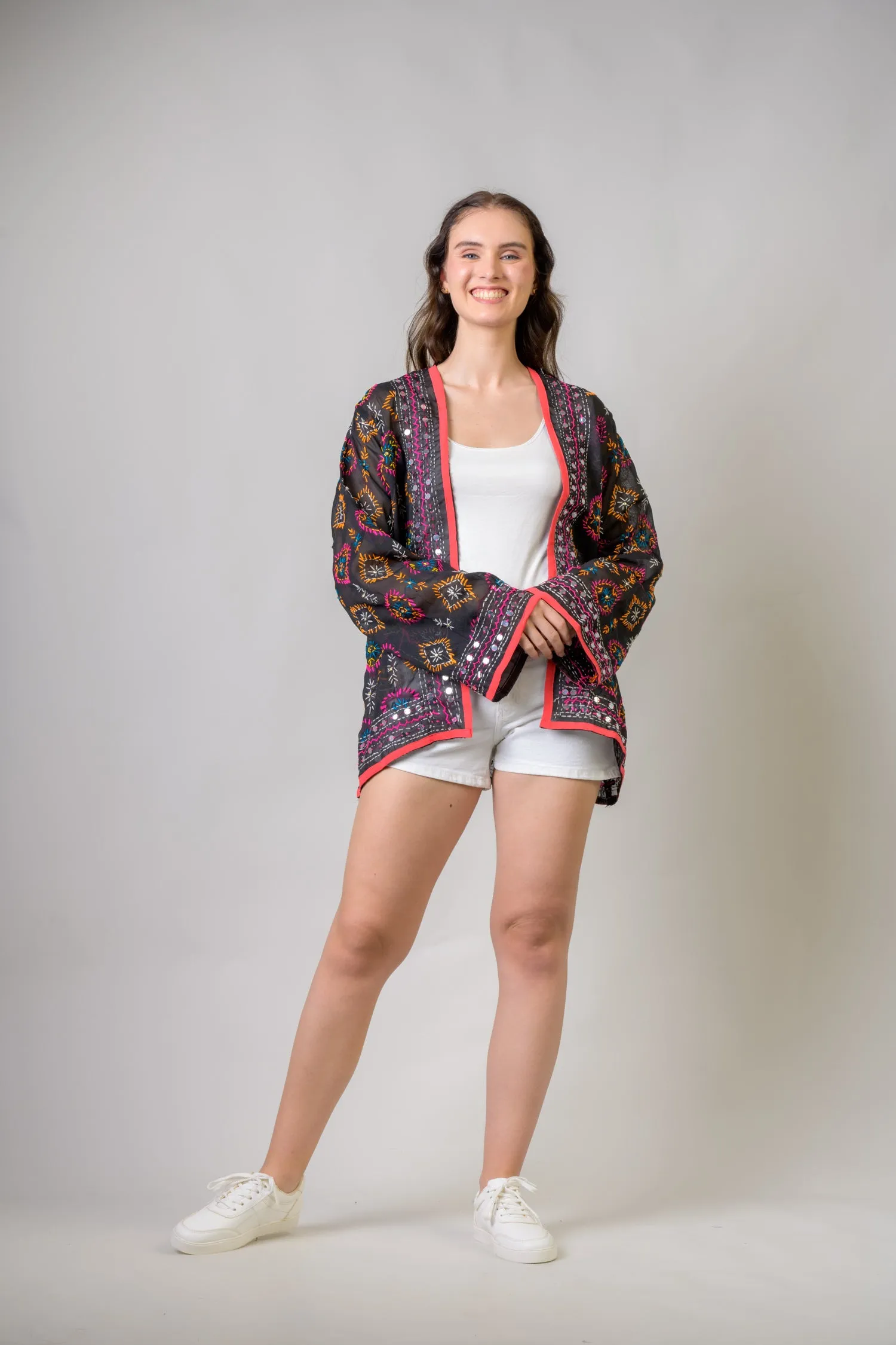 Rhea Flower Paisley Embroidered Jacket