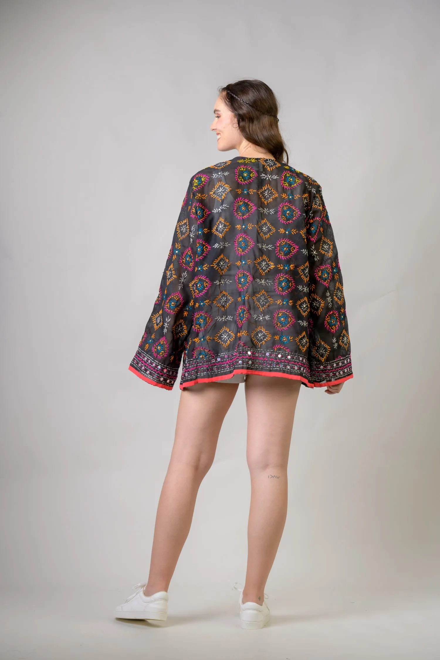 Rhea Flower Paisley Embroidered Jacket