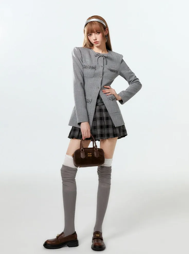 Waist Jacket Design French Mark Girly