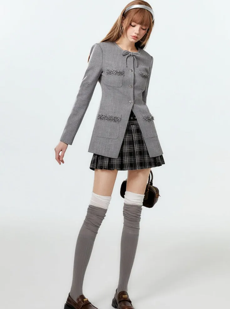 Waist Jacket Design French Mark Girly