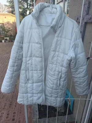 Warm Winter Jacket- Long- White