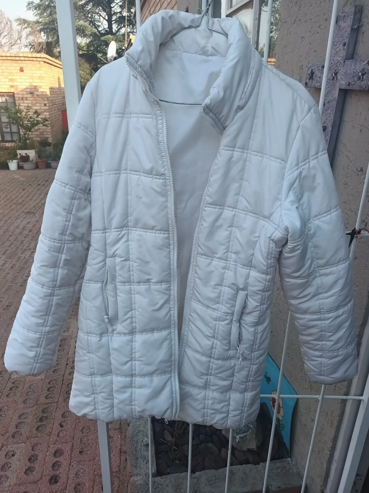 Warm Winter Jacket- Long- White